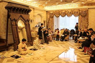 海外での香席の写真